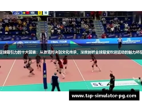 足球吸引力的十大因素：从激情对决到文化传承，深度剖析全球最受欢迎运动的魅力所在
